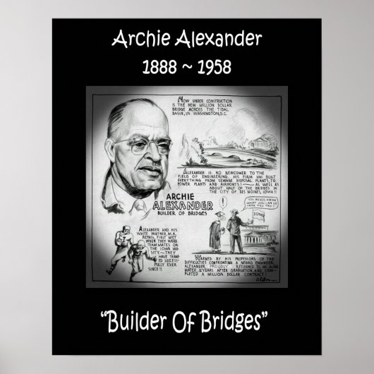 Archie Alexander ~ Mathematiker/Ingenieur~Builder Poster (Vorne)
