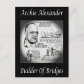 Archie Alexander ~ Mathematiker/Ingenieur ~Builder Postkarte (Vorderseite)
