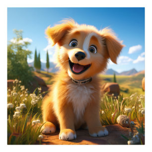 Archie - Gelbe Labrador Retriever Puppy Fotodruck