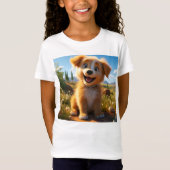 Archie - Gelbe Labrador Retriever Puppy T-Shirt (Vorderseite)