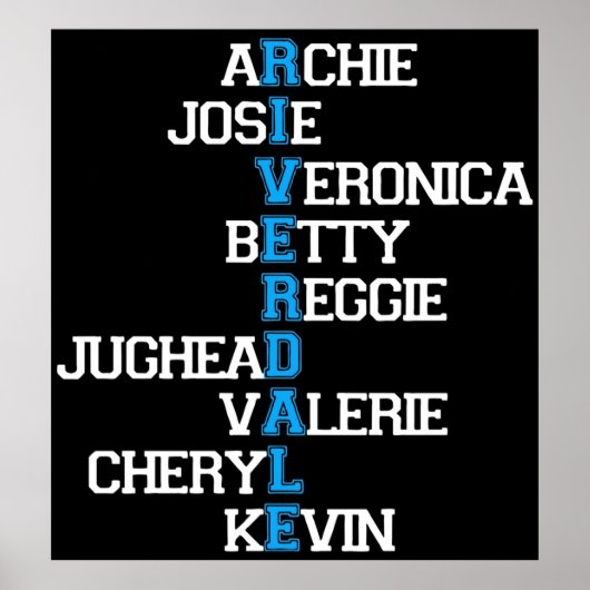 Archie josie betty jughead veronica cheryl r poster (Vorne)