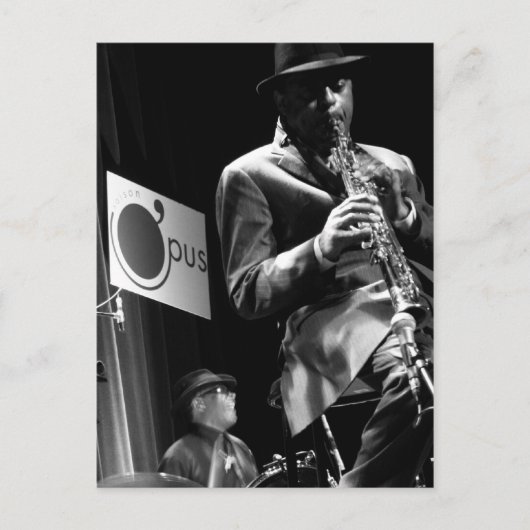 Archie Shepp 2 von P. Baud Banlieues Bleues 2010 Postkarte (Vorderseite)