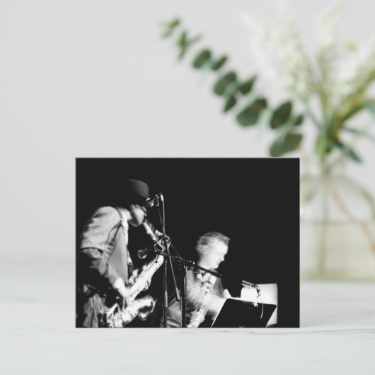 Archie Shepp 3 Banlieues Bleues 2010 von P Baud Postkarte (Stehend Vorderseite)