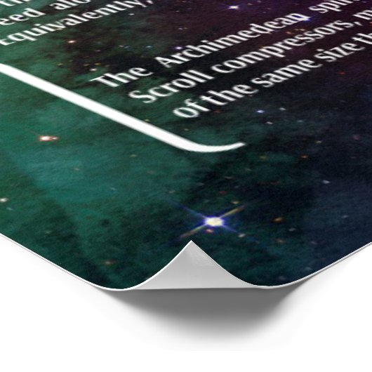 Archimedean Spiral Poster (Ecke)