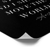 Archimedes Inspiration Zitat Art Print Poster (Ecke)