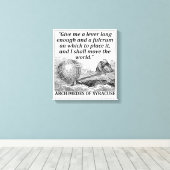 Archimedes Lever Leinwanddruck (Insitu (Holzboden))