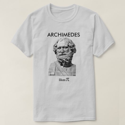 Archimedes Likes Pi T-Shirt (Design vorne)