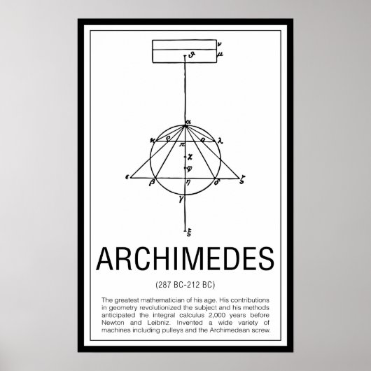 Archimedes Poster (Vorne)