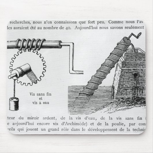 Archimedes-Schraube Mousepad (Vorne)