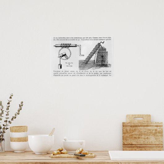 Archimedes-Schraube Poster (Küche)