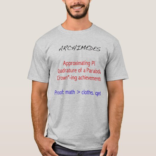 Archimedes-Tribut T-Shirt (Vorderseite)