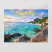 Archipel der tropischen Seychellen Postkarte (Vorderseite)