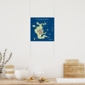 Archipel von San Francisco, Meeresspiegel um 200 m Poster (Küche)