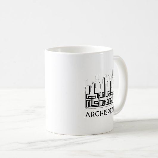 Archispeak Kaffee-Tasse Kaffeetasse (VorderseiteRechts)