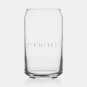 ARCHITECT 16 oz Drink Glass / Sepia Dosenglas (Rückseite)