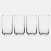 ARCHITECT 16 oz Drink Glass Set (4) / Black Dosenglas (Links)