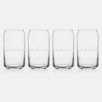 ARCHITECT 16 oz Drink Glasses Set (4) / Marine