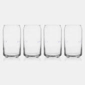 ARCHITECT 16 oz Drink Glasses Set (4) / Marine Dosenglas (Links)