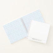 ARCHITECT 8.5" Square Spiral Notebook / Sepia Notizblock (Innenseite)