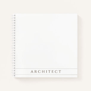 ARCHITECT 8.5" Square Spirituosen Notebook / Sepia Notizblock