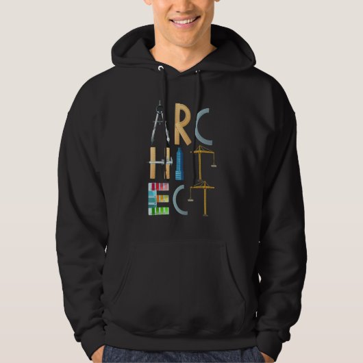 Architect Back To School Architecture Students Men Hoodie (Vorderseite)