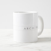 ARCHITECT Big White Tasse / Grau (Vorderseite Rechts)