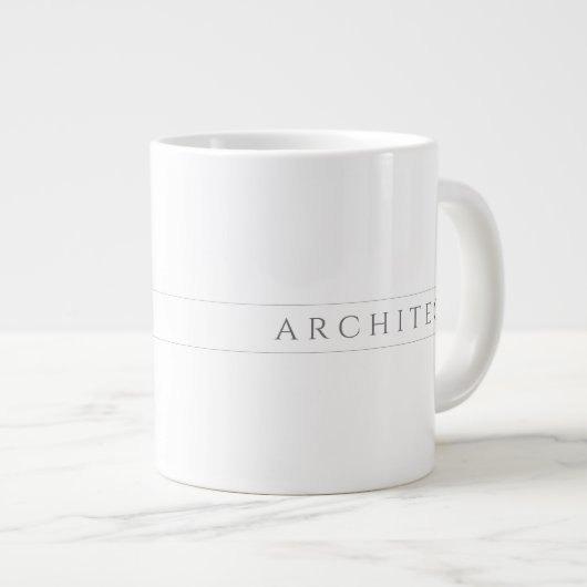 ARCHITECT Big White Tasse / Grau (Vorderseite Rechts)