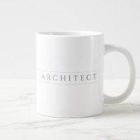 ARCHITECT Big White Tasse / Grau