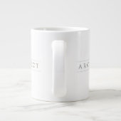 ARCHITECT Big White Tasse / Sepia (Rückseite)