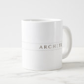 ARCHITECT Big White Tasse / Sepia (Vorderseite Rechts)