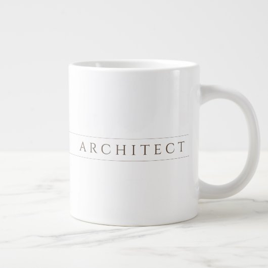 ARCHITECT Big White Tasse / Sepia (Rechts)