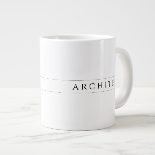 ARCHITECT Big White Tassen / Black (Vorderseite Rechts)