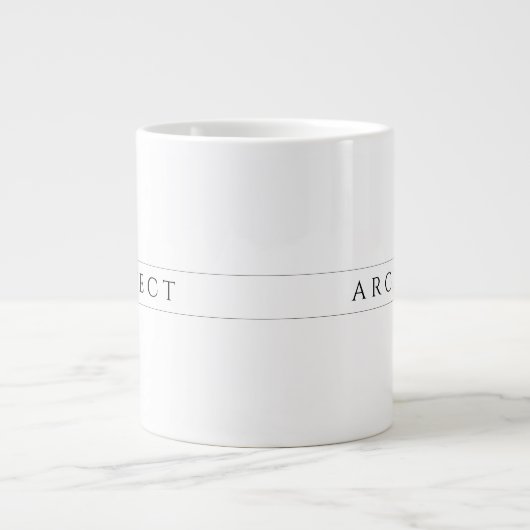 ARCHITECT Big White Tassen / Black (Vorderseite)