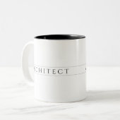 ARCHITECT Black Two-Tone-Tasse Zweifarbige Tasse (Vorderseite Links)