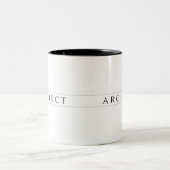 ARCHITECT Black Two-Tone-Tasse Zweifarbige Tasse (Mittel)