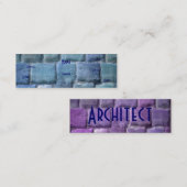 Architect Blue Lila Sandstone I Mini Visitenkarte (Vorne/Hinten)