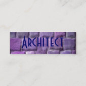 Architect Blue Lila Sandstone I Mini Visitenkarte (Rückseite)