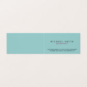 Architect Blue Modern Simple Minimal Business Card Visitenkarten (Außenseite Aufgefaltet)