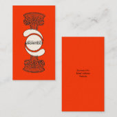 Architect Business Card (Rote Version) Visitenkarte (Vorne/Hinten)