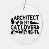 Architect Cat Lover Keramik Ornament (Links)