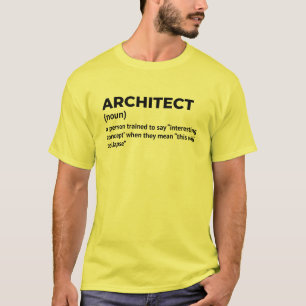 Architect Definition - Funny Men's Shirt