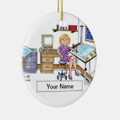 Architect/Engineer - Female Keramik Ornament (Rechts)