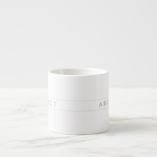 ARCHITECT Espresso Cup / Grau Espressotasse (Vorderseite)