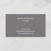 Architect Firm Business Card in Fossil Gray Visitenkarte (Vorderseite)