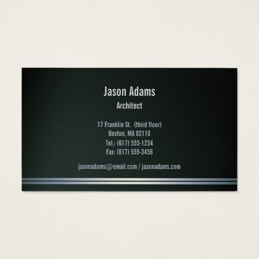 Architect House | BERUFLICH (Rückseite)