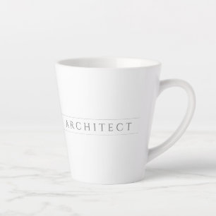 ARCHITECT Latte-Mug / Grau Milchtasse