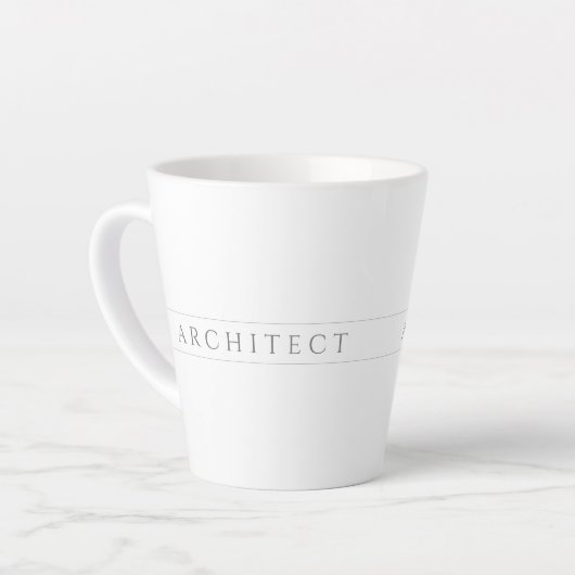 ARCHITECT Latte Tasse / Grau (Linke Ecke)