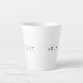 ARCHITECT Latte Tasse / Navy Blue (Vorderseite)