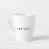 ARCHITECT Latte Tasse / Schwarz (Linke Ecke)