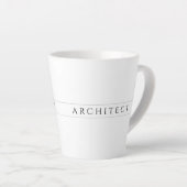 ARCHITECT Latte Tasse / Schwarz (Rechte Ecke)